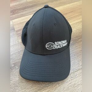 Sonoma Raceway Snapback Hat black and White